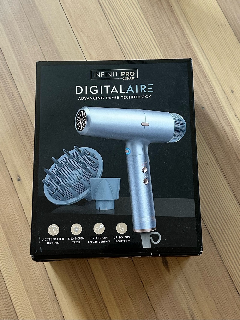 NIB Conair Infinit Pro DigitalAire Hair Dryer - Portable Advanced Dryer